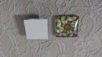 glas fyrkantig cabochon 25mm 040 