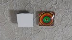 glas fyrkantig cabochon 25mm 022 