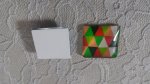 fyrkantig glascabochon 25mm 018 
