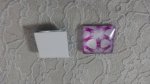 glas fyrkantig cabochon 25mm 015 