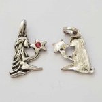 Jungfrun stjärntecken charm silver metall N°03 med strass