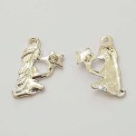 Jungfrun stjärntecken charm silver metall N°04 med strass