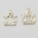 Stjärntecken charm Libra Silver Metal N°04 med strass