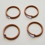 20 öppna ledringar 20 mm 02 silverpläterad koppar