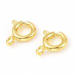 Guldpläterat runt fjäderlås N°01 Guld