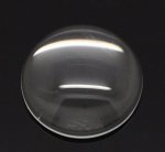 5 Cabochons Round 18 mm i transparent glas N°07