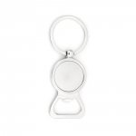 Set med 10 nyckelringar i silver 25 mm N°01