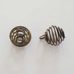 Spiralfjäderpärlbur 19 mm brons N°04