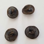 Spiralpärla blomma 21 mm brons N°02