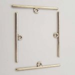 Stång för silver metalllås N°05