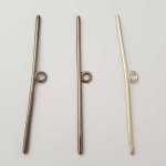 Stång för silver metalllås N°21 set med 3 st.