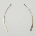 Bar böjd metallstång Silver 1 ring N°01 Silver