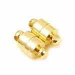 Magnetlås kolumn 12 x 6 mm 18K äkta guldpläterad