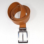 Ceinture cuir havane boucle à griffe