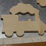 lokomotiv figur, markör, miniatyrer kreativ fritid utsmyckning trä scrapbooking handgjord