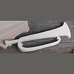 Figurin horn lg 9cm ep 3mm kavalleri trumpet