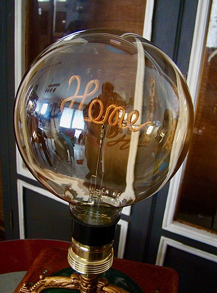 Gamla kaffekvarnslampa EDISON