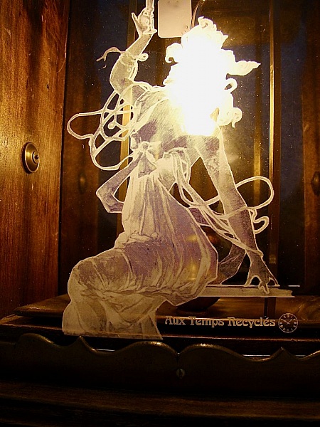 Antik lampa Stor ljuslykta 1900