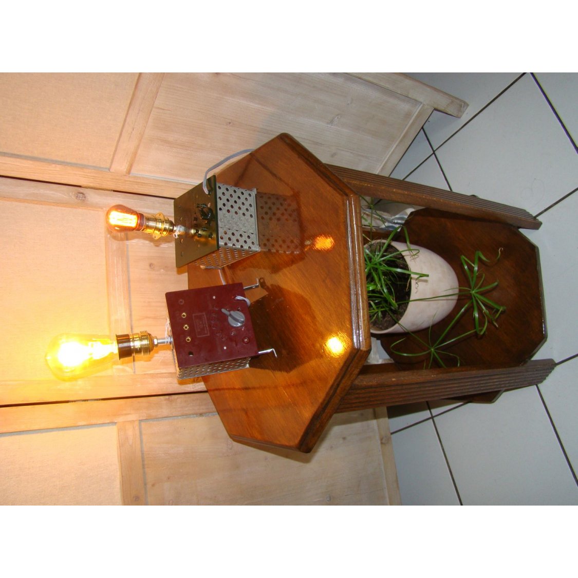 Steampunk retro framtidslampa 2
