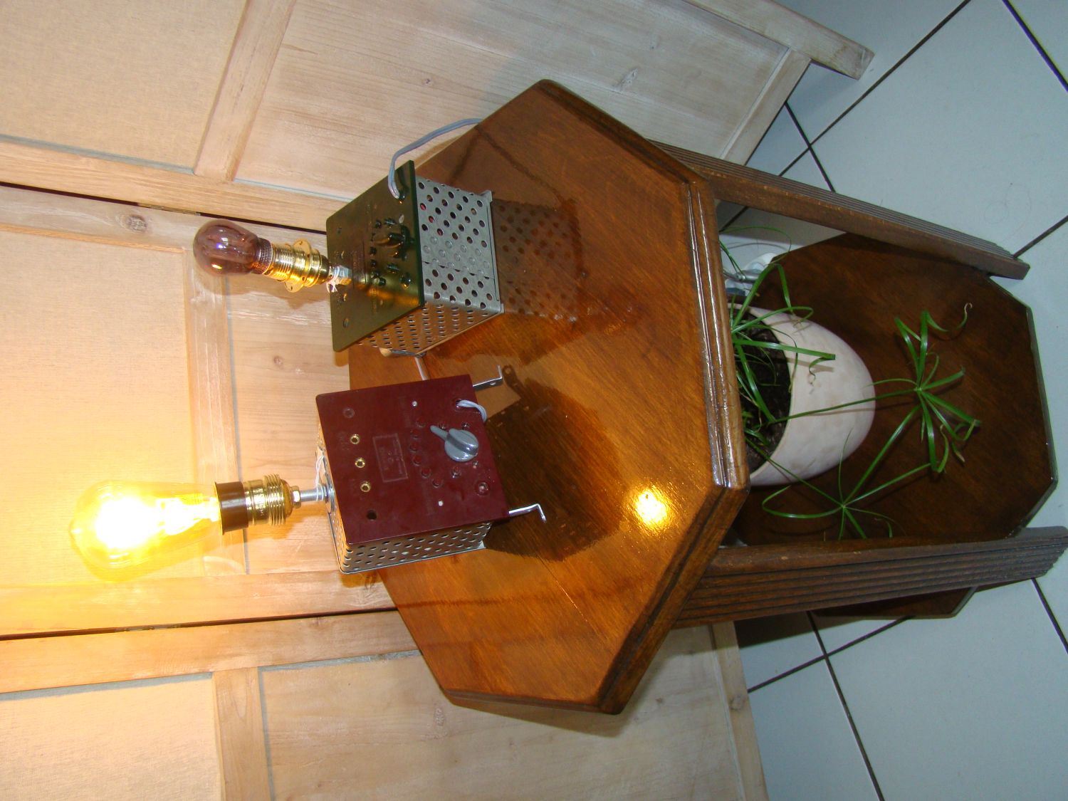 Steampunk retro framtidslampa 2