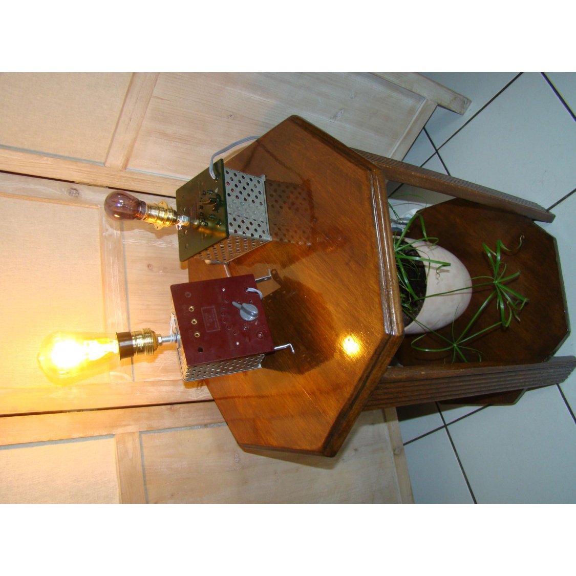 Steampunk retro framtidslampa 2