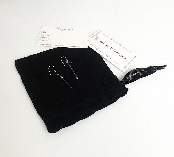 Enda h&auml;nge Aquamarine och Coral Bead i silver 