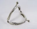 Silver handväska lås 7 cm