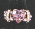 Kit bague Avalon coeur violet