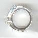 Runda Rivoli-inställning 14mm silverpläterad