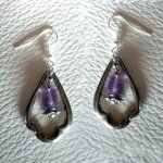 Boucles d'oreilles Gothique Amethyst