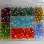 Pärllåda 1400 Facets mix flerfärgad