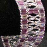 Tila & Twist fönster armband kit Lila/silver