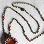 Queensland Topaz lila kedja halsband kit