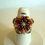 Kit bague O'beady Rouge indien