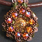 Pendentif en kit Milos Pêche olivine