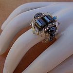 Kit pour bague Swarovski Paradise Hématites