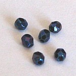 Facett 3mm blå iriserande x 20