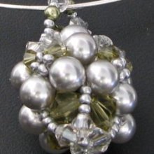 Swarovski hängande kit Mauri Khaki & Grey