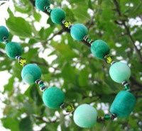 Collier perles Fimo acidulées