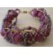 Bracelet aux perles tiss&eacute;es