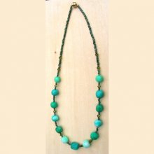 Collier fimo cama&iuml;eu Menthe