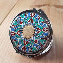 Arabesque belyst väskspegel