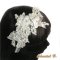 hårband spets Calais elfenben bröllop tillbehör hårband silke blomma rhinestone