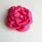 fuchsia rosa satin blomma och pärla handgjord för bröllop tillbehör