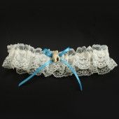 Seashell spets elfenben strumpeband