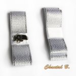 clips kväll skor band fancy silver båge