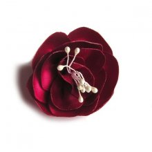 fuchsia rosa satinblomma och pistiller handgjord för bröllopstillbehör