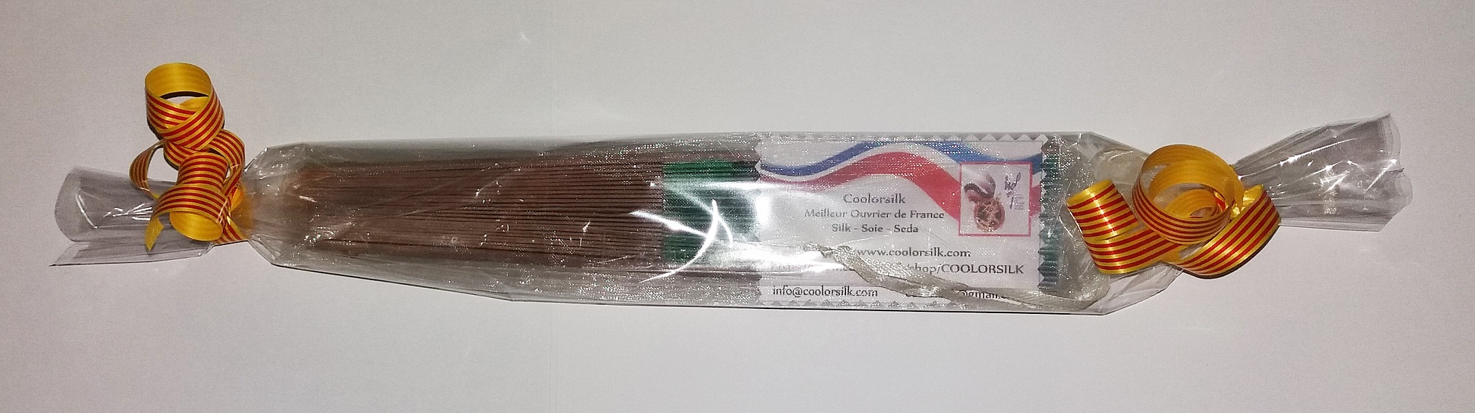 Min f&ouml;rsta handritade och m&aring;lade bomullsfl&auml;kt "Minouche".