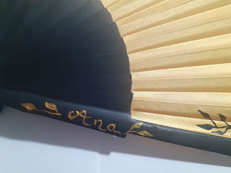 Ny stj&auml;rnkollektion, handm&aring;lad bomullsfl&auml;kt i miniformat. "Libra"