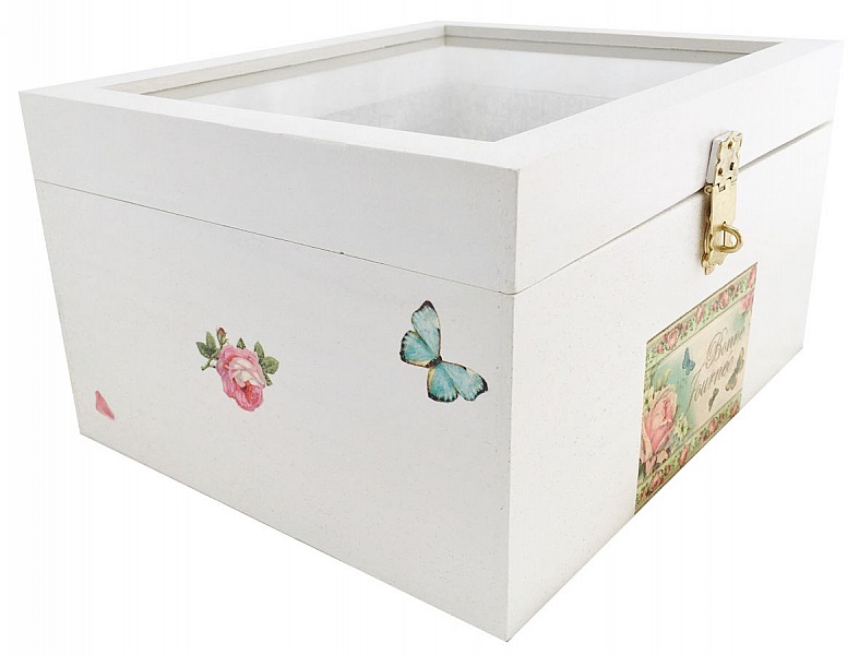 Tr&auml;l&aring;da med glaslock. Modell : good day